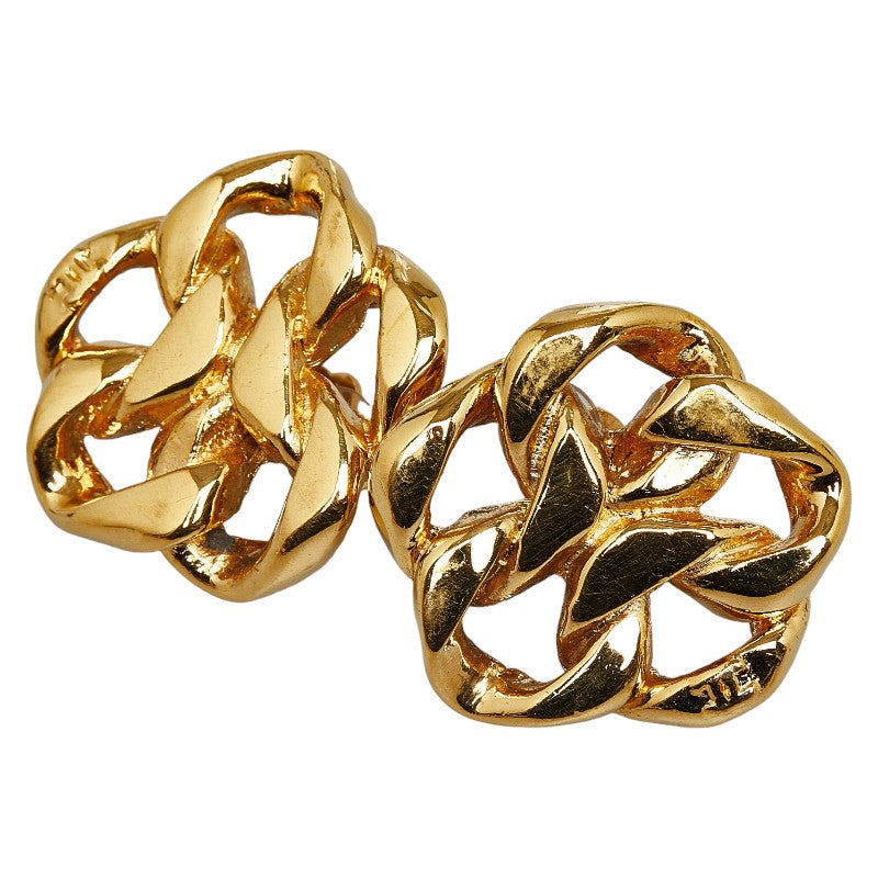 Top Quality Chanel Chain Motif Earrings Gold Ladies Chanel