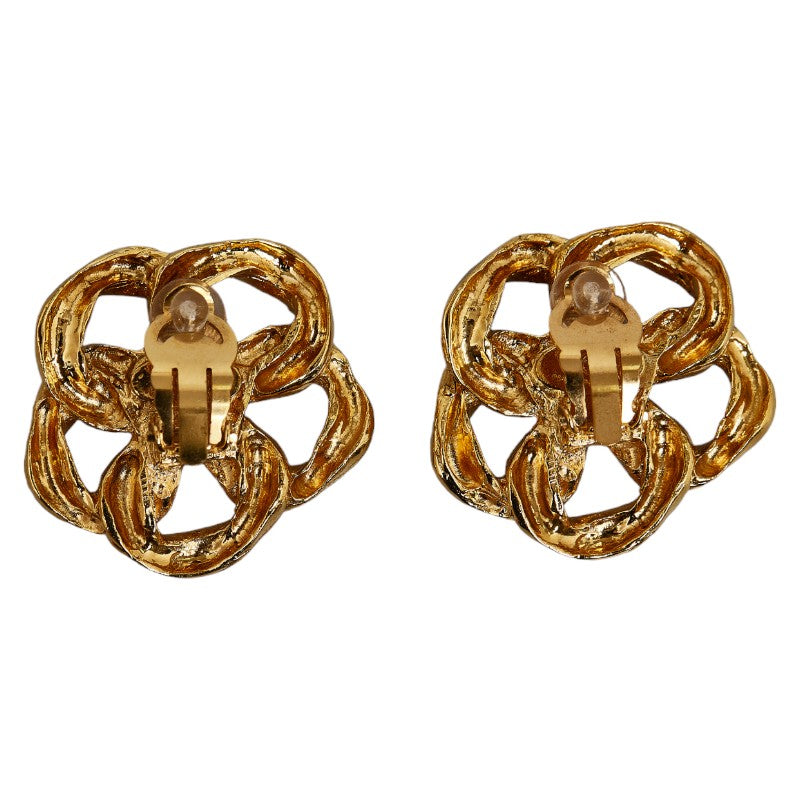 Top Quality Chanel Chain Motif Earrings Gold Ladies Chanel