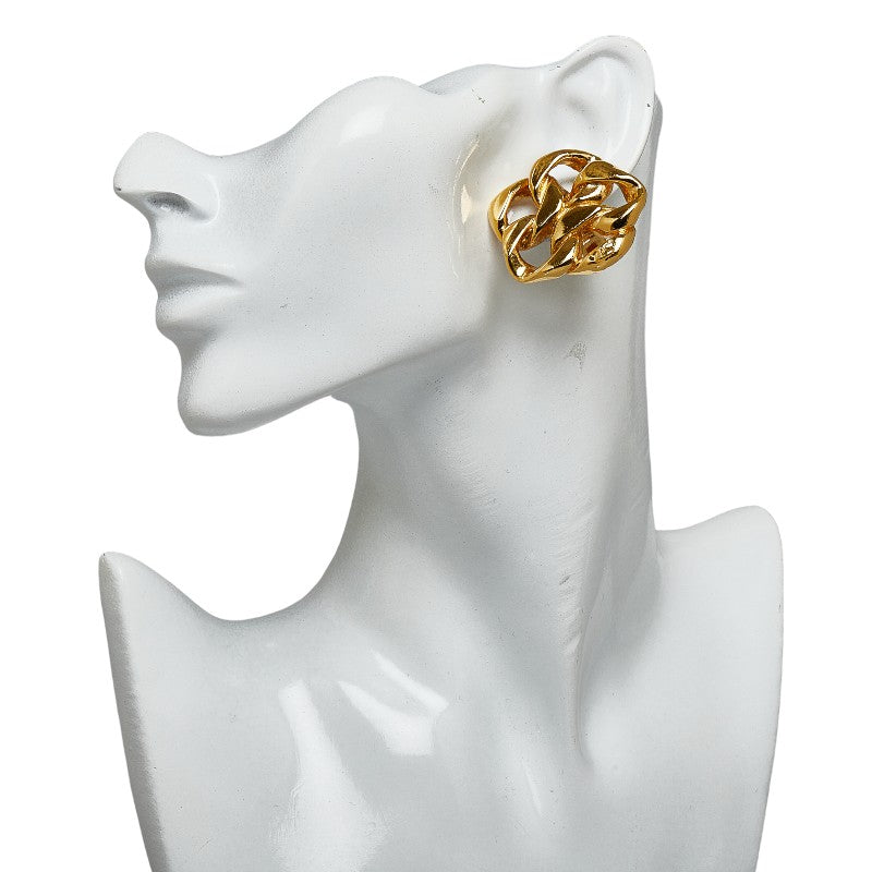 Top Quality Chanel Chain Motif Earrings Gold Ladies Chanel
