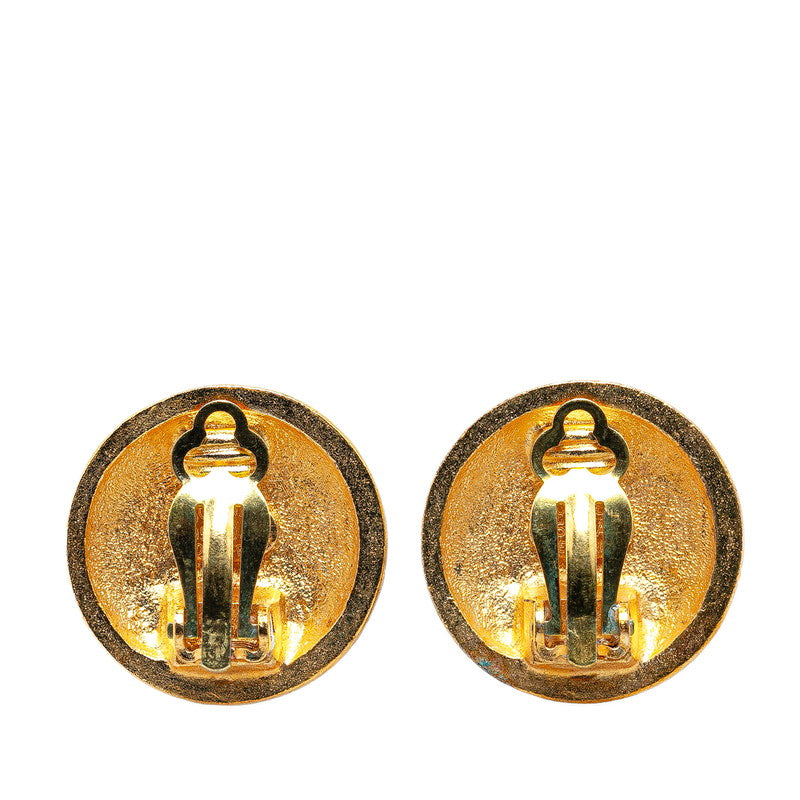 Top Quality Chanel Vintage Matelasse Coco Mark Earrings