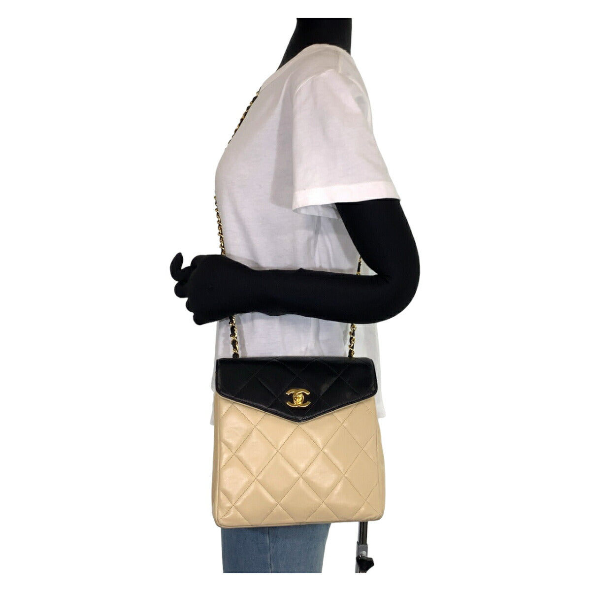 Top Quality Chanel Vintage Lambskin Matelasse Turnlock Crossbody