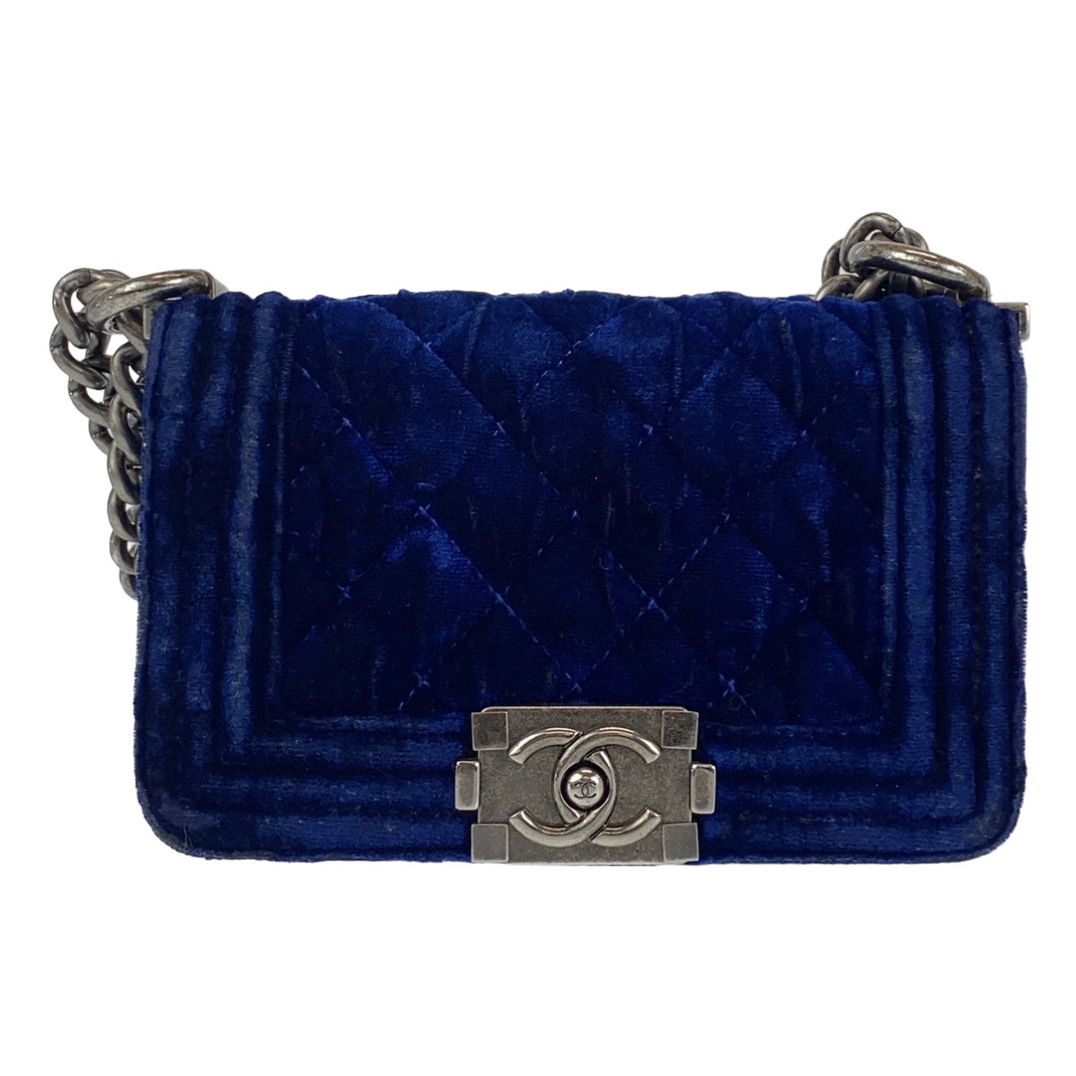 Top Quality Chanel Mini Boy Matelasse Velour Leather Bag