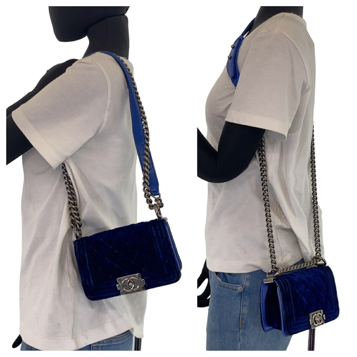Top Quality Chanel Mini Boy Matelasse Velour Leather Bag