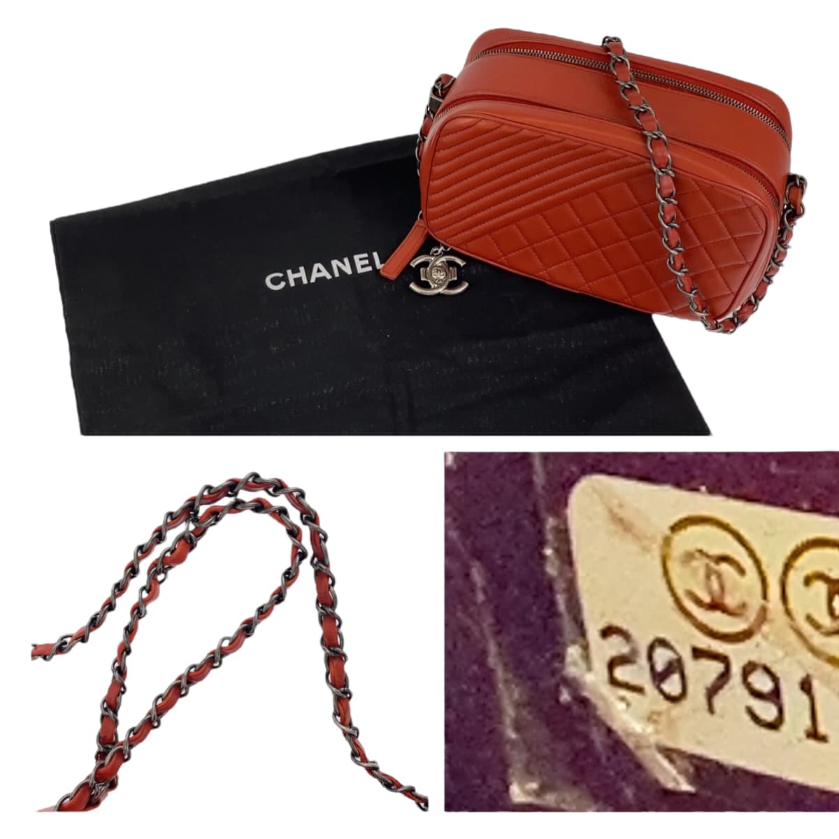 Top Quality Chanel Boy Camera Bag Red Lambskin