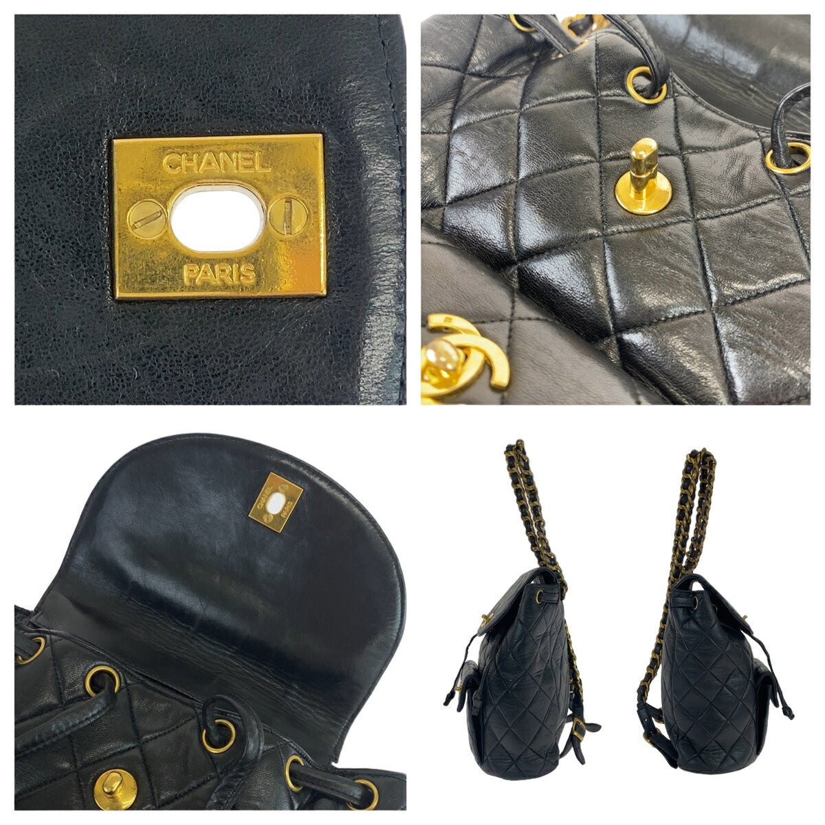 Top Quality Chanel Lambskin Matelasse Double C Turn Lock Backpack