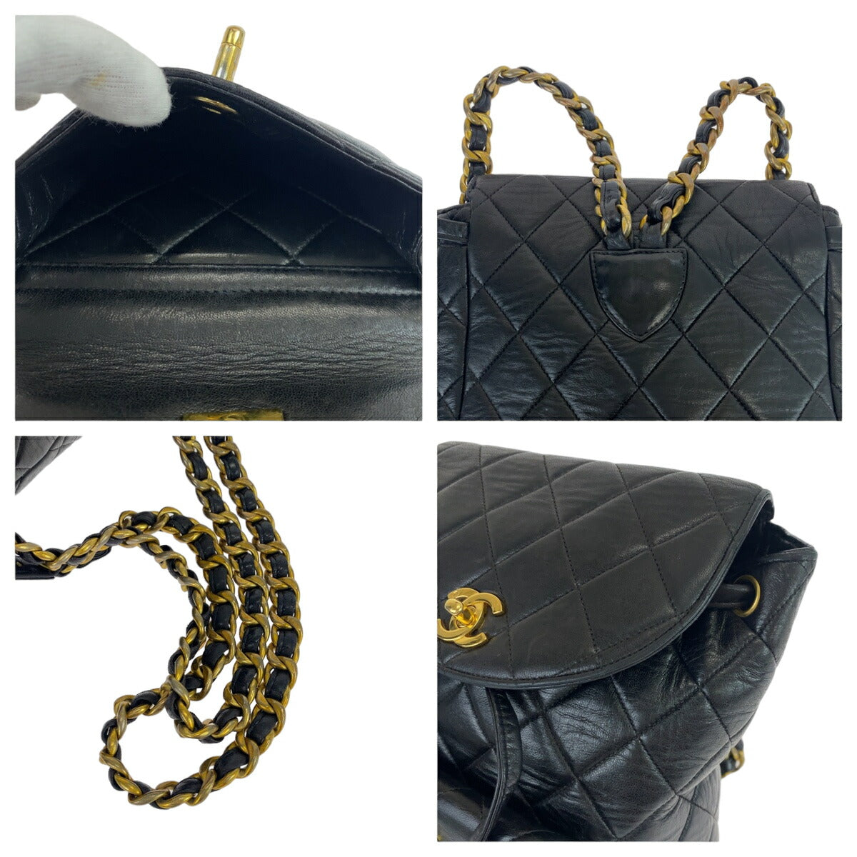 Top Quality Chanel Lambskin Matelasse Double C Turn Lock Backpack