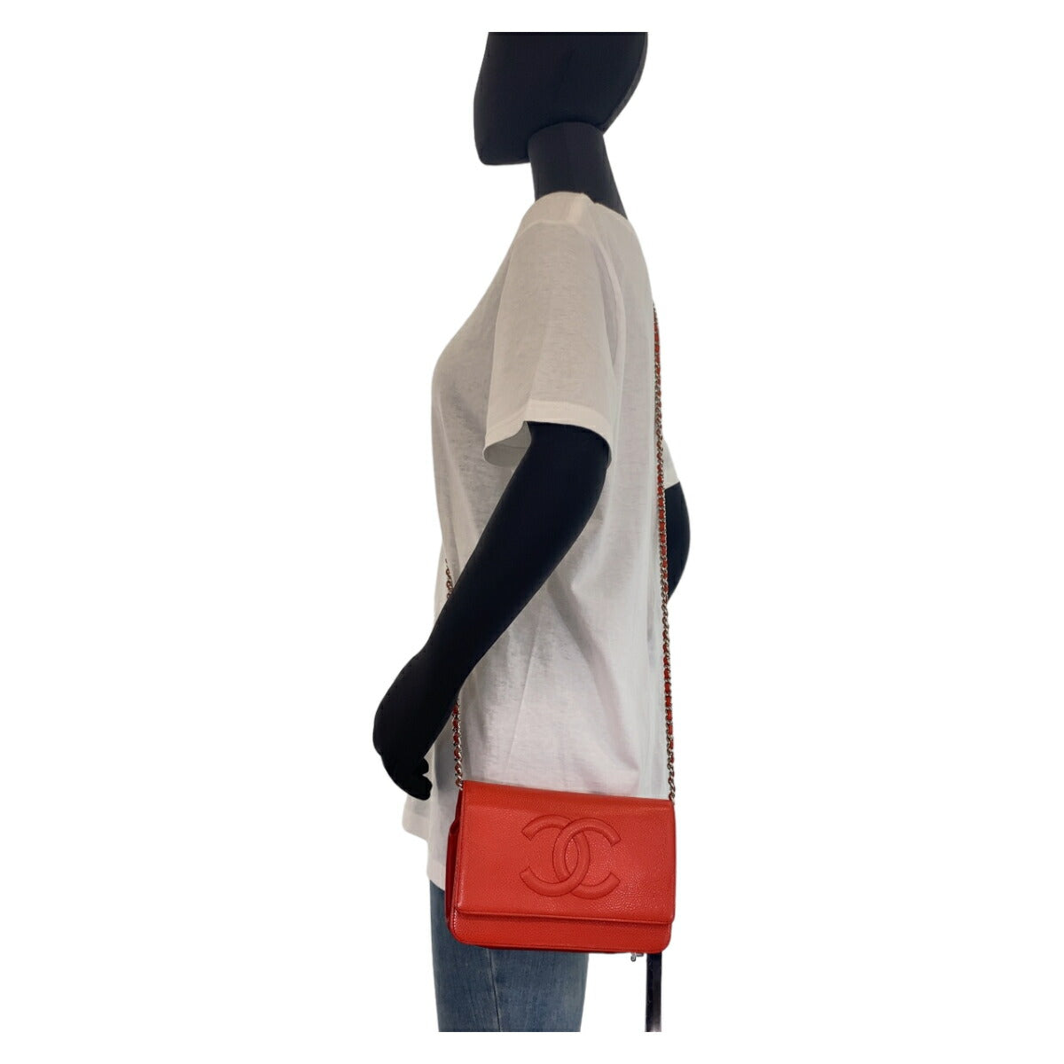 Top Quality Chanel Caviar Skin Coco Mark Shoulder Bag