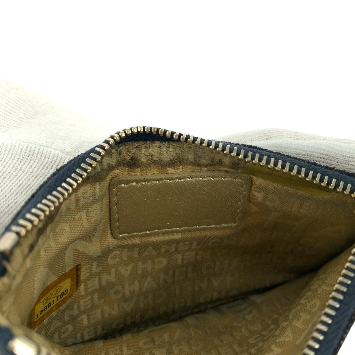 Top Quality Chanel Denim Coin Case with Chain