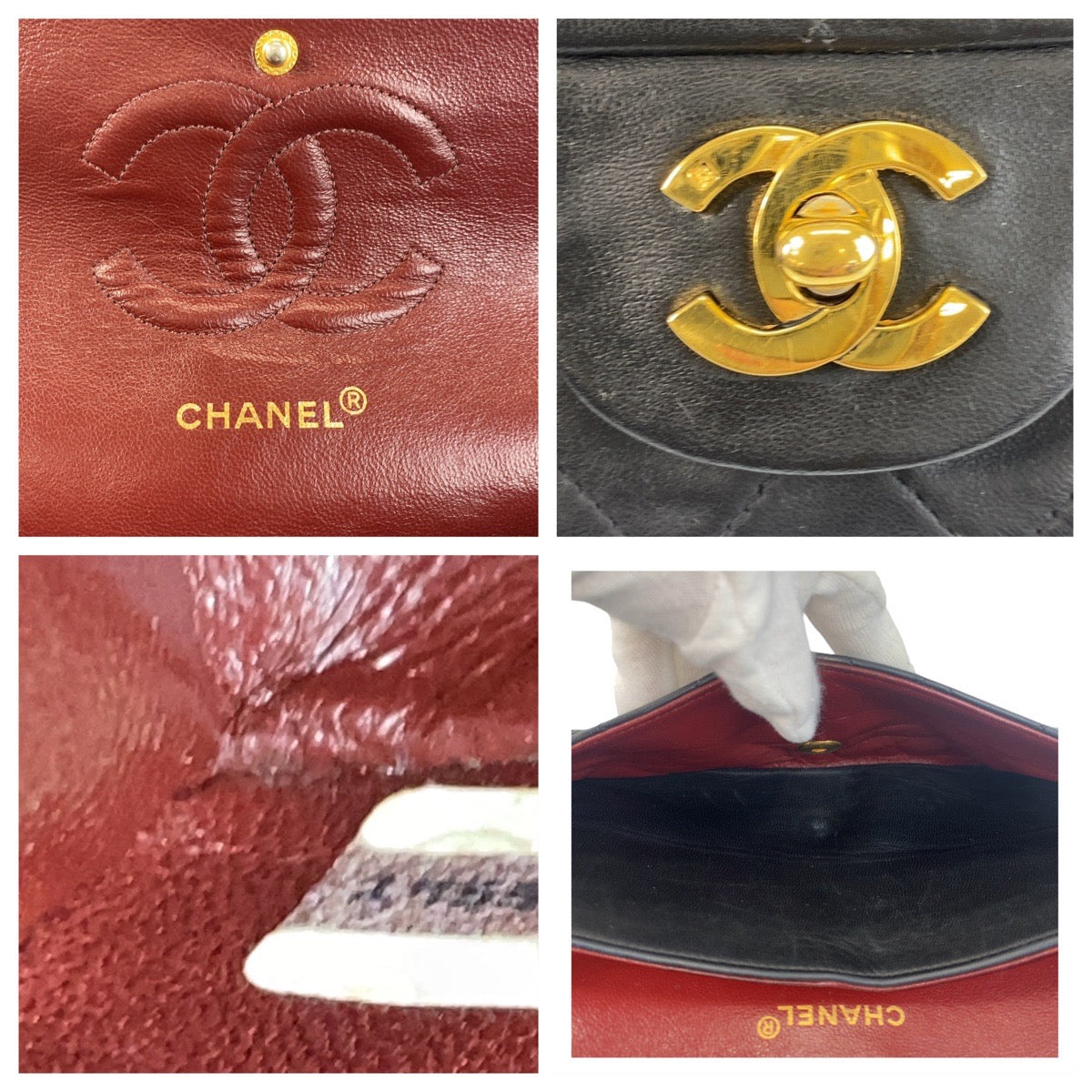 Top Quality Chanel Vintage Matelasse Double Flap Shoulder Bag