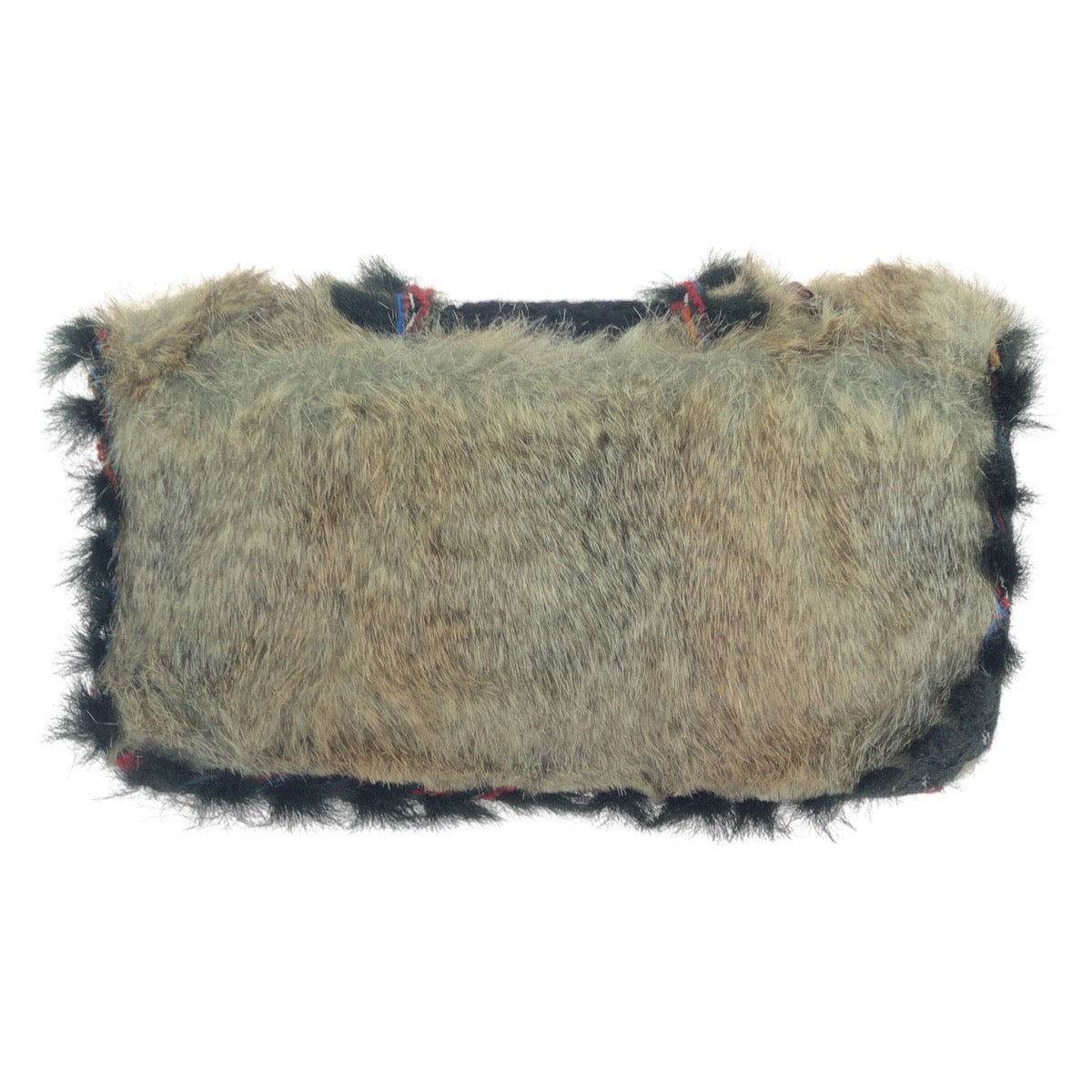 Top Quality Chanel Vintage Coco Mark Turn Lock Fur Shoulder Bag