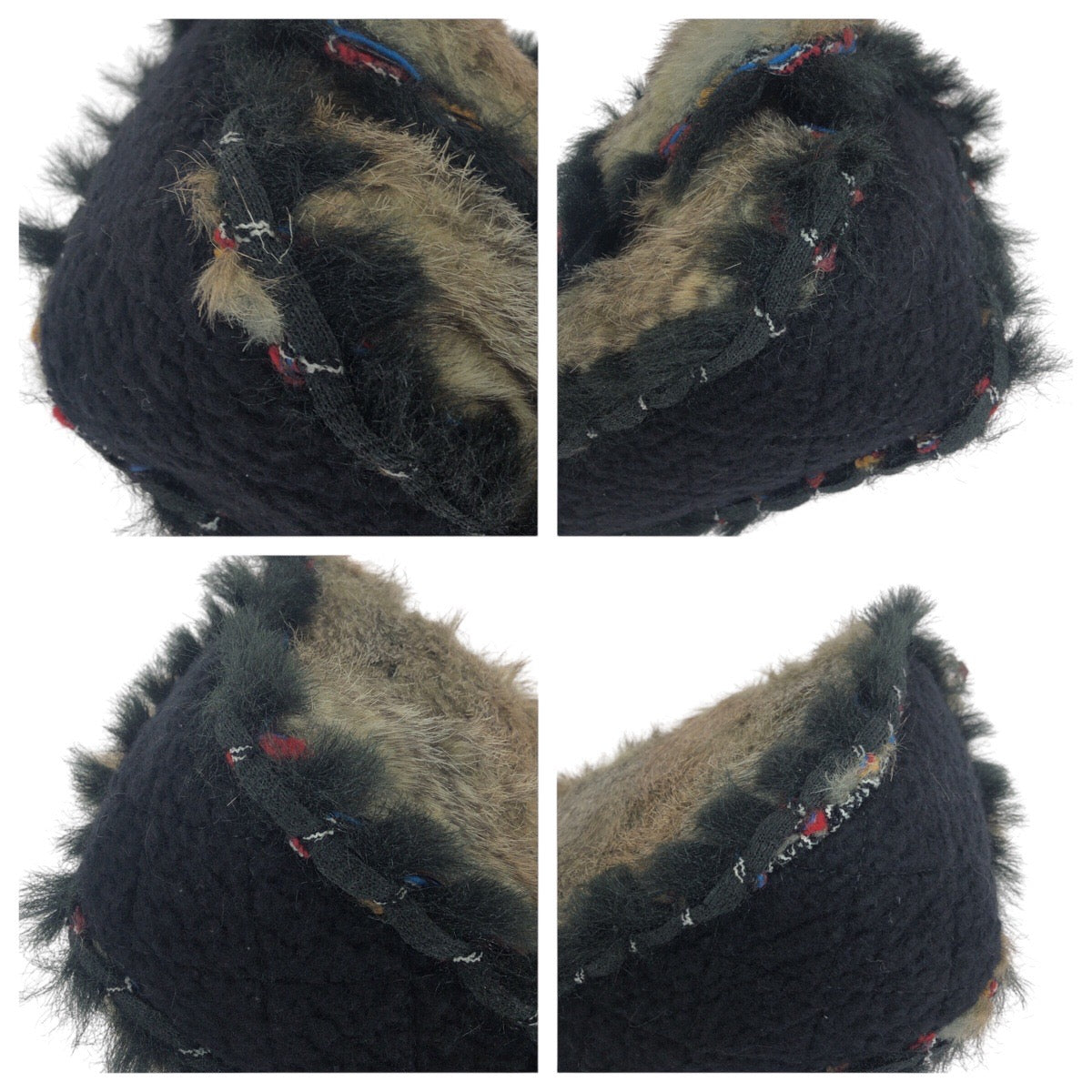 Top Quality Chanel Vintage Coco Mark Turn Lock Fur Shoulder Bag