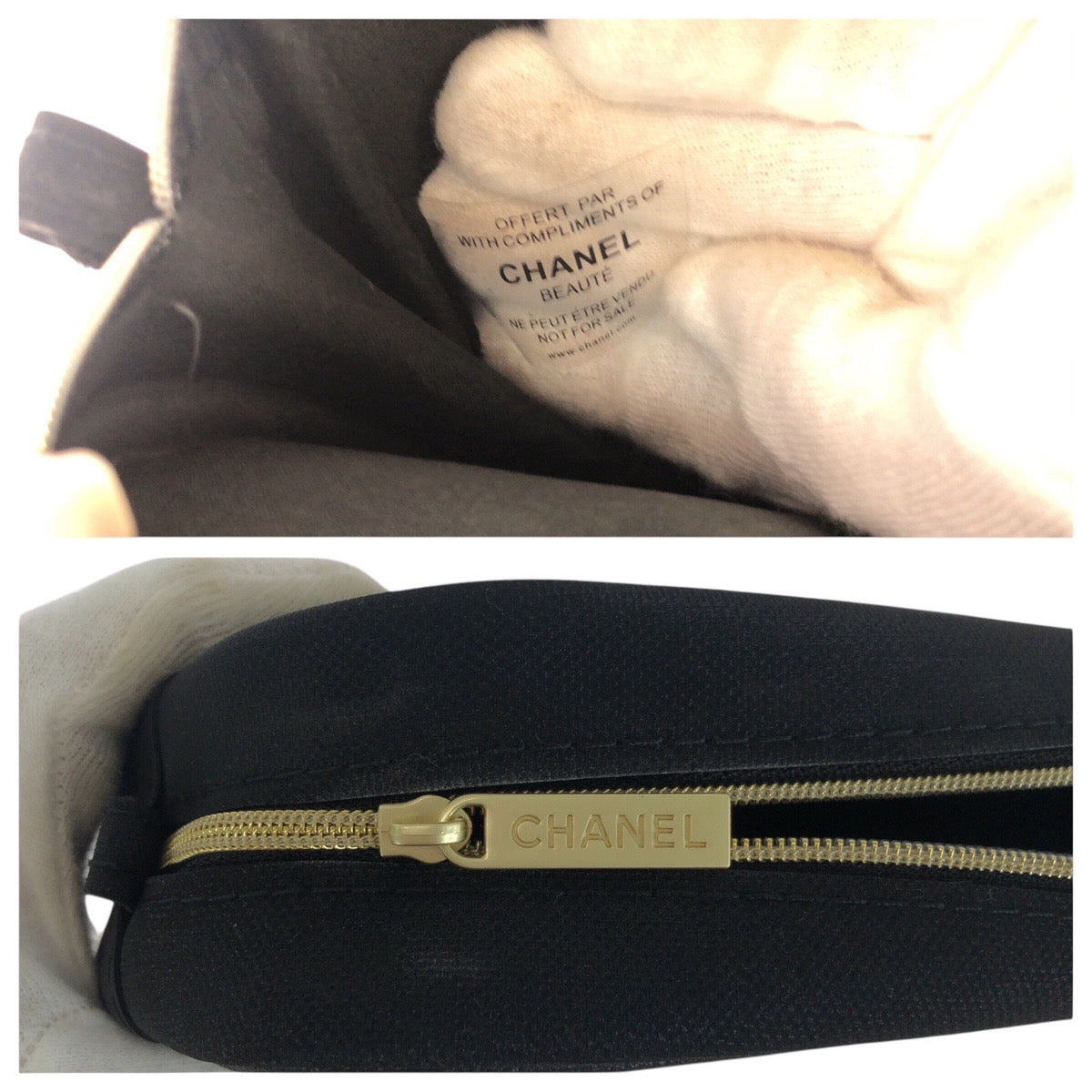 Top Quality Chanel Canvas Coco Mark Pouch