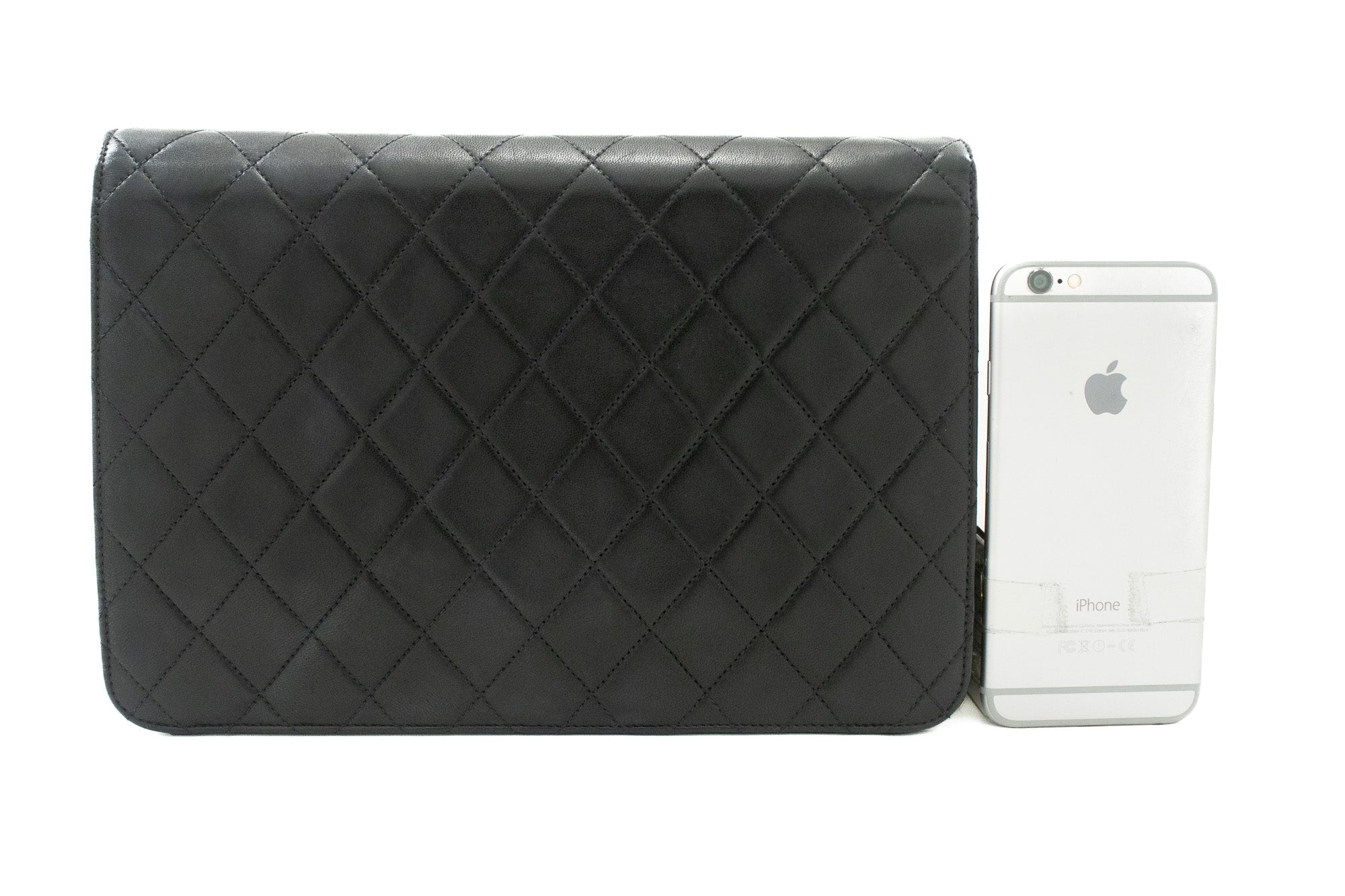 Top Quality Chanel Chain Shoulder Bag Clutch Black Quilted New Lambskin Purse