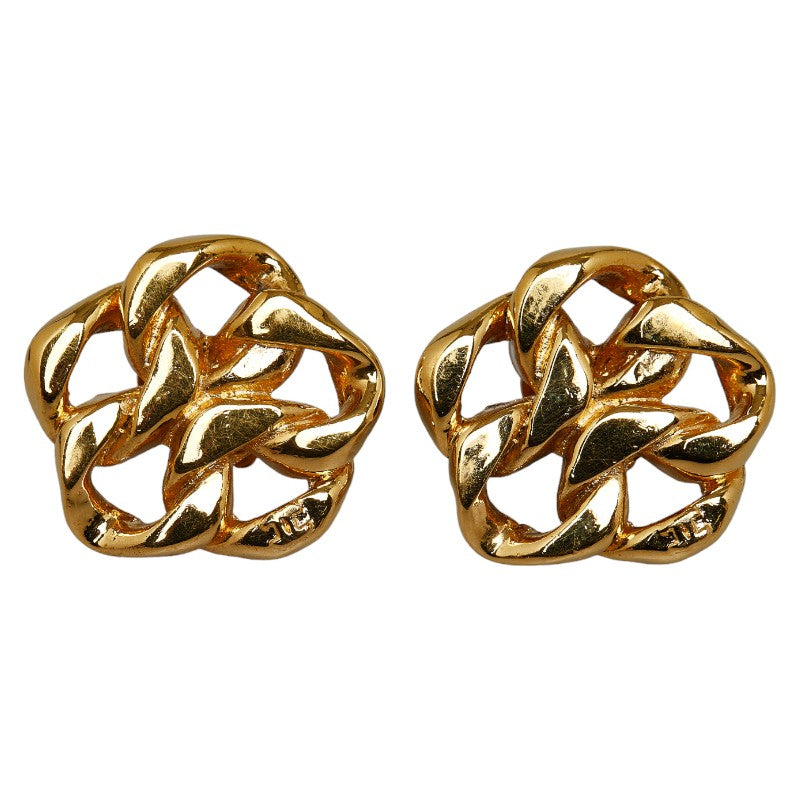 Top Quality Chanel Chain Motif Earrings Gold Ladies Chanel