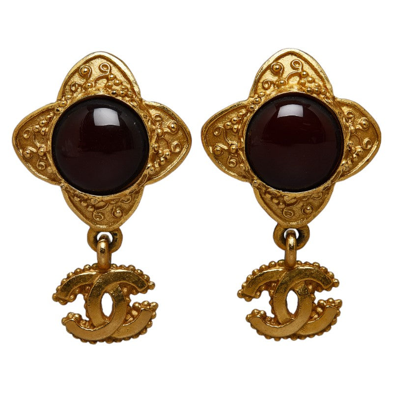 Top Quality Chanel Gripowa Cocomark Earring Gold Pearl Ladies Chanel