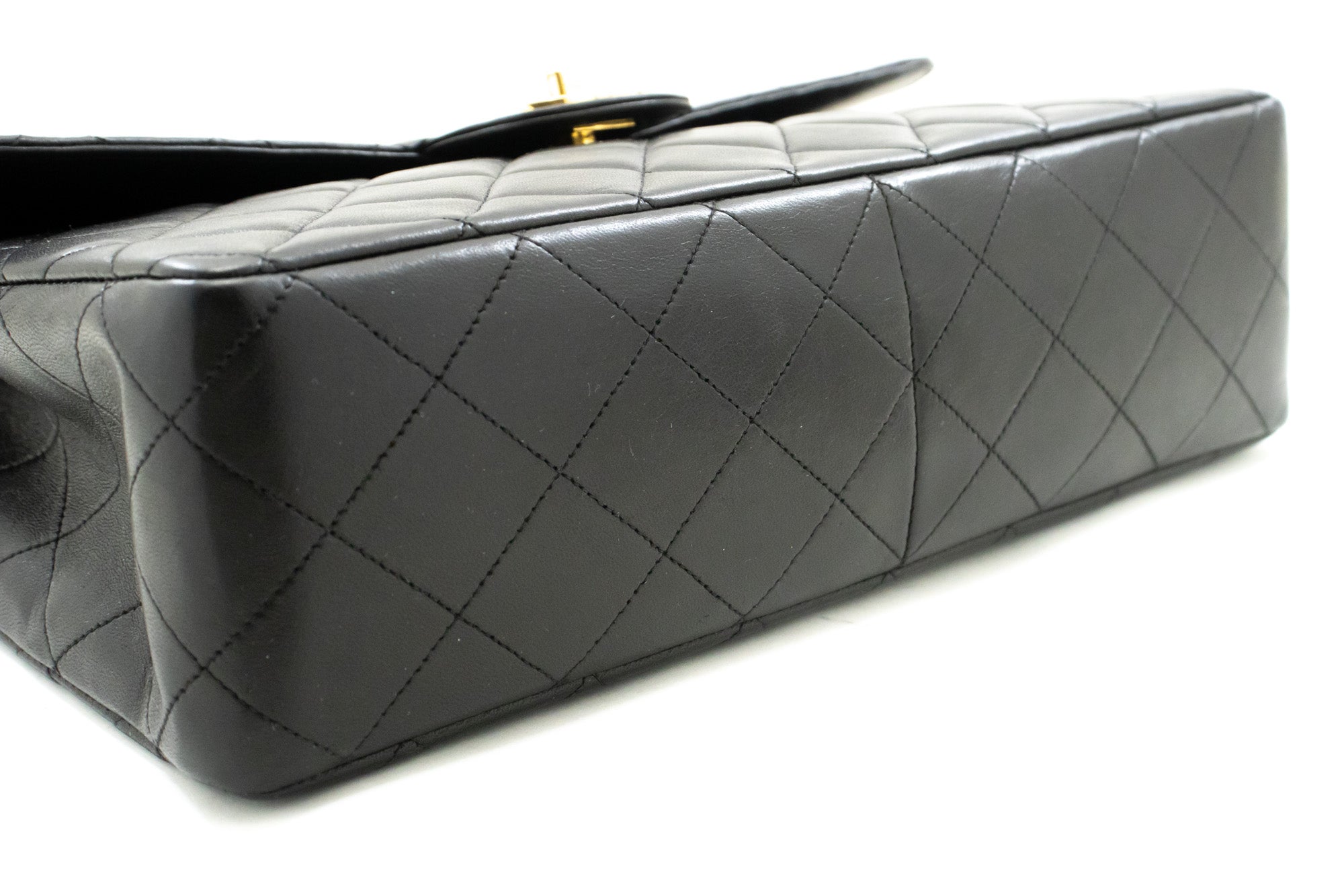 Top Quality Chanel Classic Large 11 Chain Shoulder Bag New Black Lambskin
