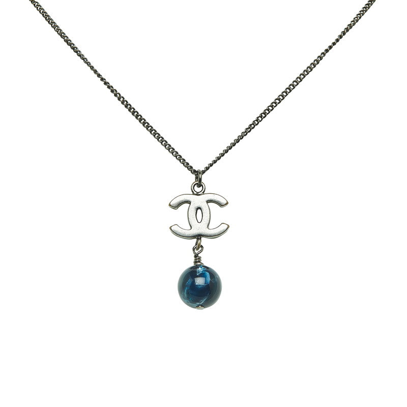 Top Quality Chanel Cocomark Colour Stone Collar Blue Black Silver Metal Chanel