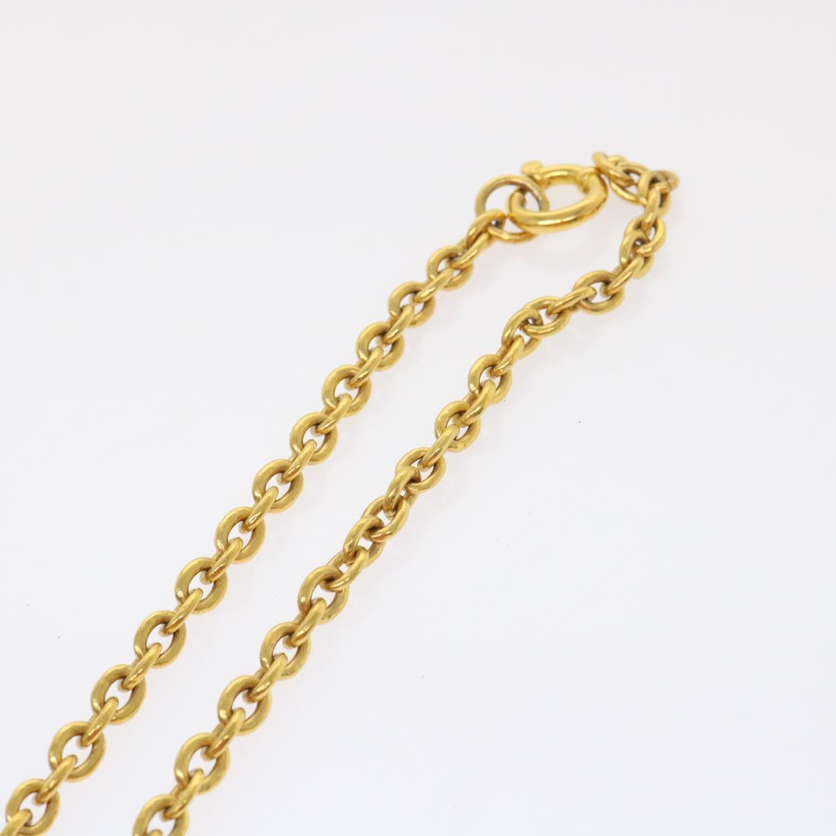 Top Quality Chanel Chain Necklace Gold Tone CC Auth 47582A