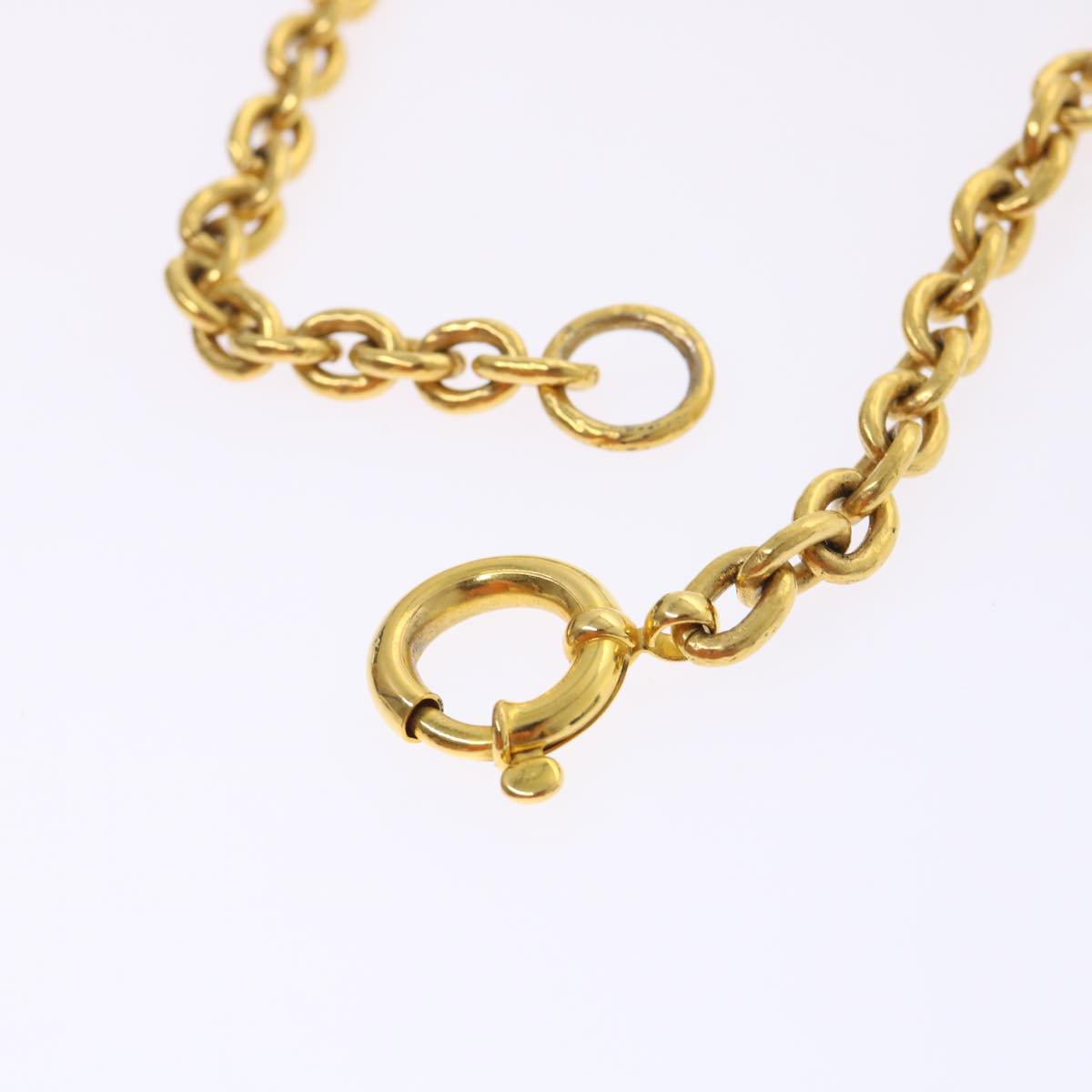 Top Quality Chanel Chain Necklace Gold Tone CC Auth 47582A