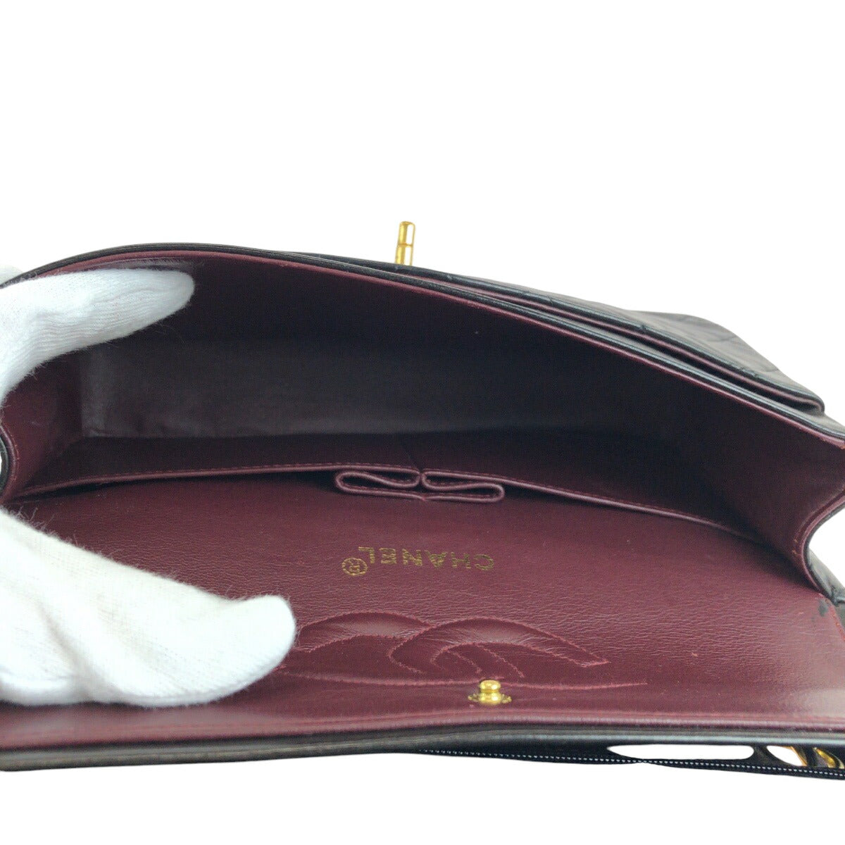 Top Quality Chanel Lambskin Matelasse W Flap Shoulder Bag