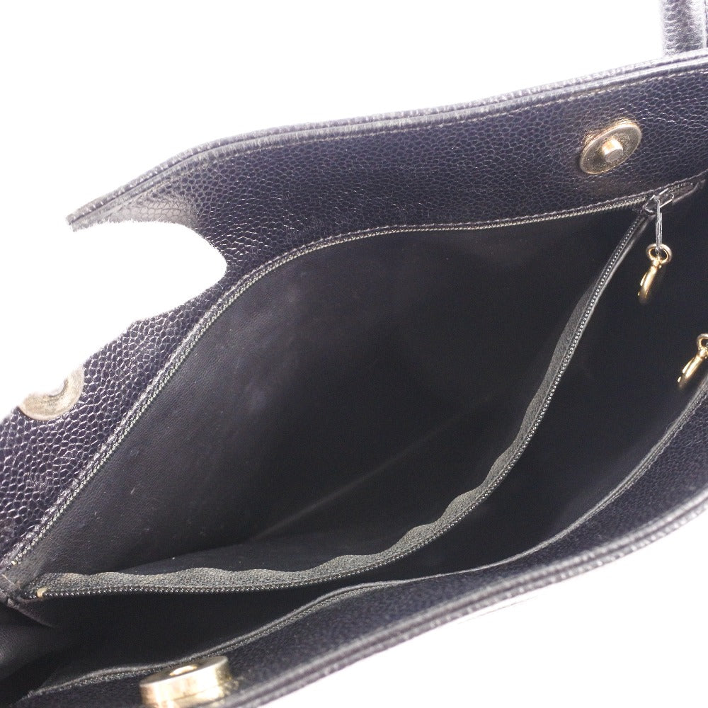 Top Quality Chanel Caviar Skin Tote Bag Black