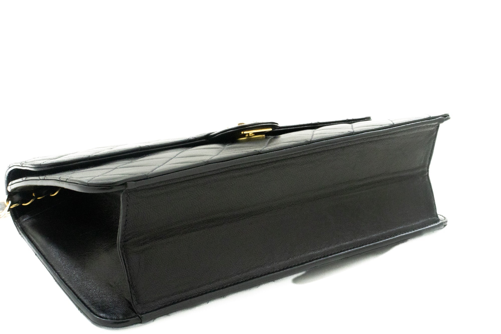 Top Quality Chanel Chain Shoulder Bag Clutch Black Quilted New Lambskin Purse