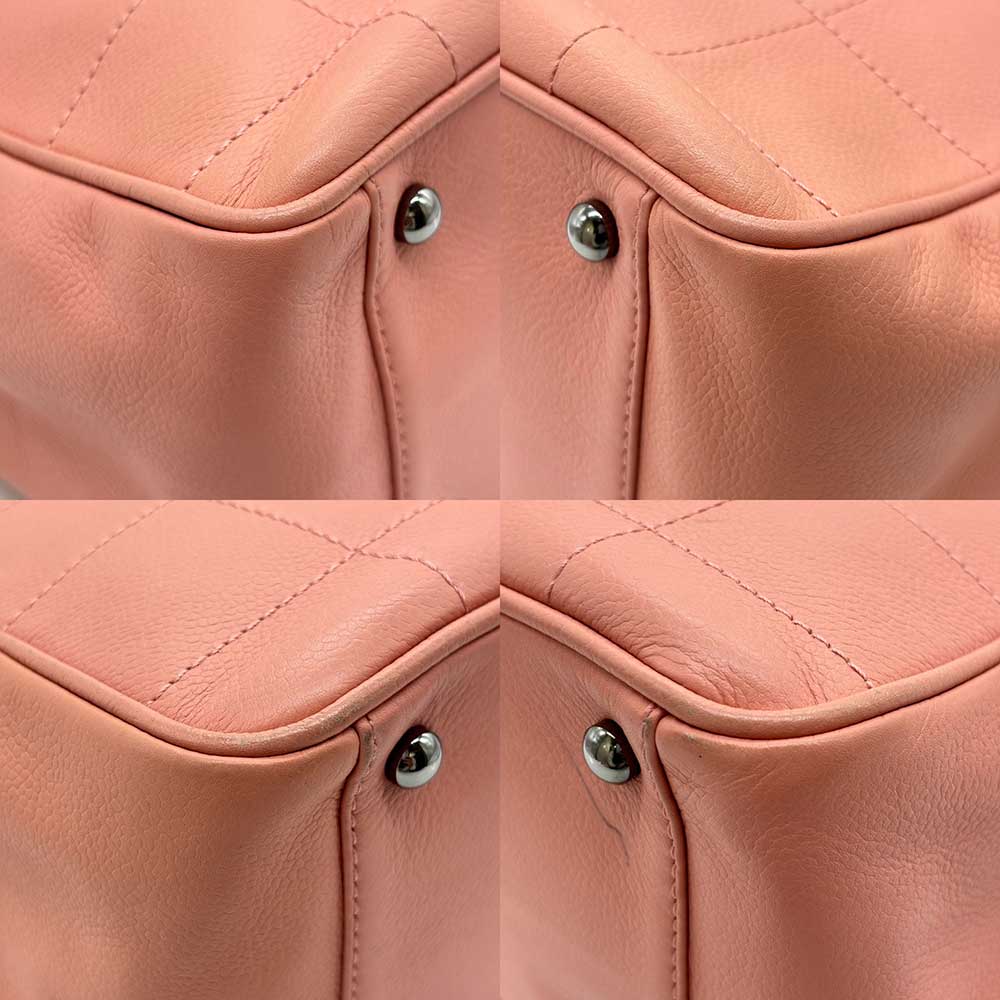 Top Quality Chanel Caviar Skin Tote Bag Pink