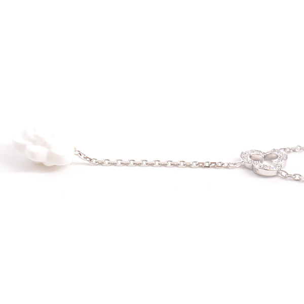 Top Quality Chanel Camellia Diamond Necklace 750WG White Gold