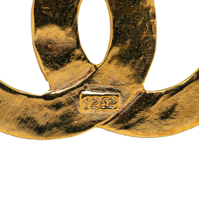 Top Quality Chanel Vintage Coco Mark Quilted Brooch Gold