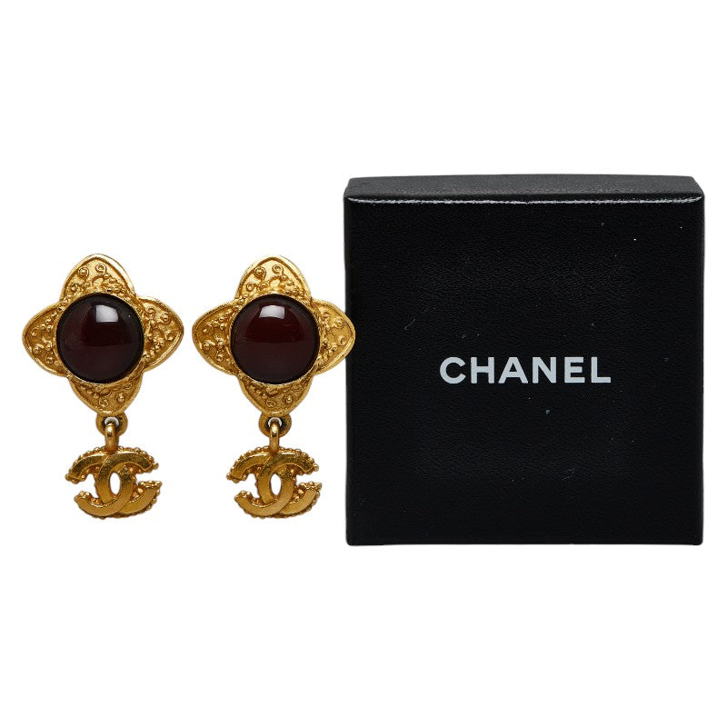 Top Quality Chanel Gripowa Cocomark Earring Gold Pearl Ladies Chanel
