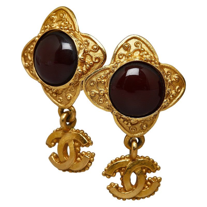 Top Quality Chanel Gripowa Cocomark Earring Gold Pearl Ladies Chanel