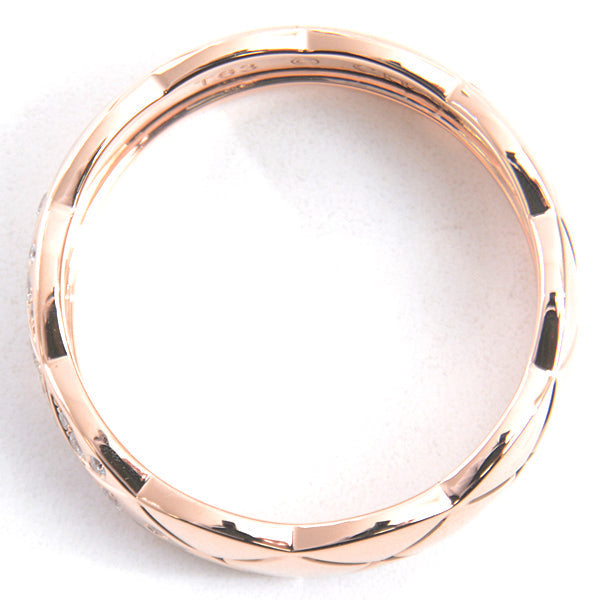 Top Quality Chanel Coco Crush Medium Diamond Ring 750PG Pink Gold