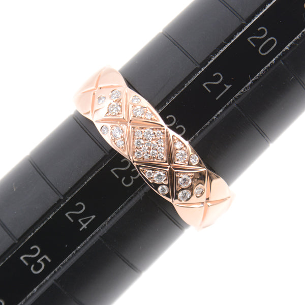 Top Quality Chanel Coco Crush Medium Diamond Ring 750PG Pink Gold