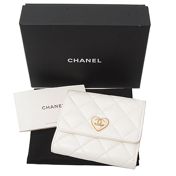 Top Quality Chanel Leather Matelasse Small Flap Wallet