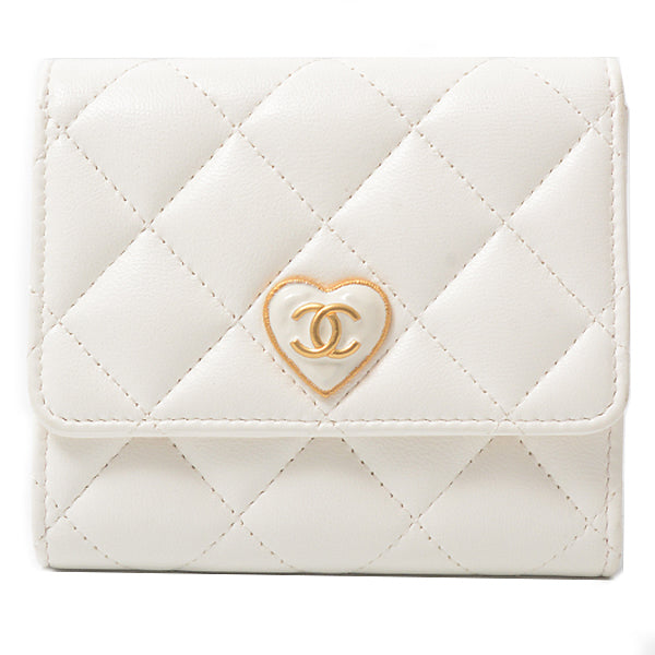 Top Quality Chanel Leather Matelasse Small Flap Wallet