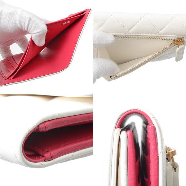 Top Quality Chanel Leather Matelasse Small Flap Wallet