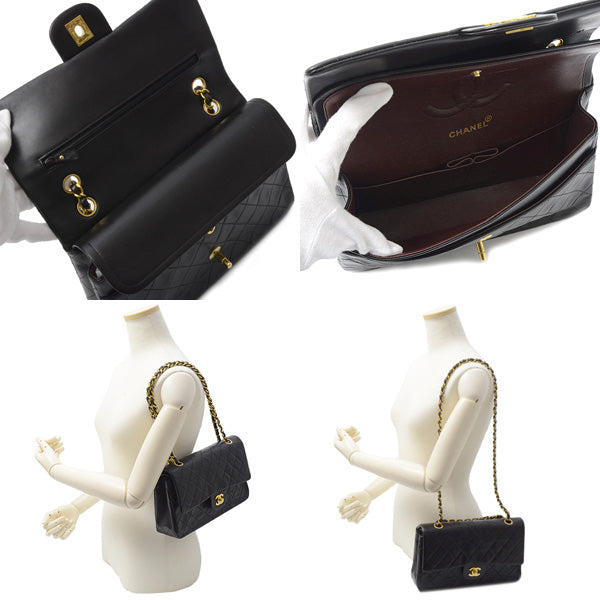Top Quality Chanel Lambskin Double Flap Chain Shoulder Bag