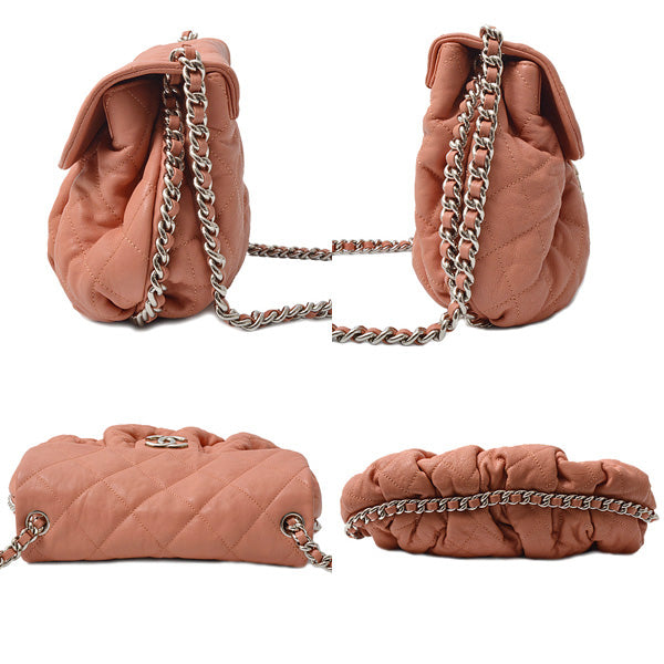 Top Quality Chanel Matelasse Luxury Chain Shoulder Bag Calfskin Pink
