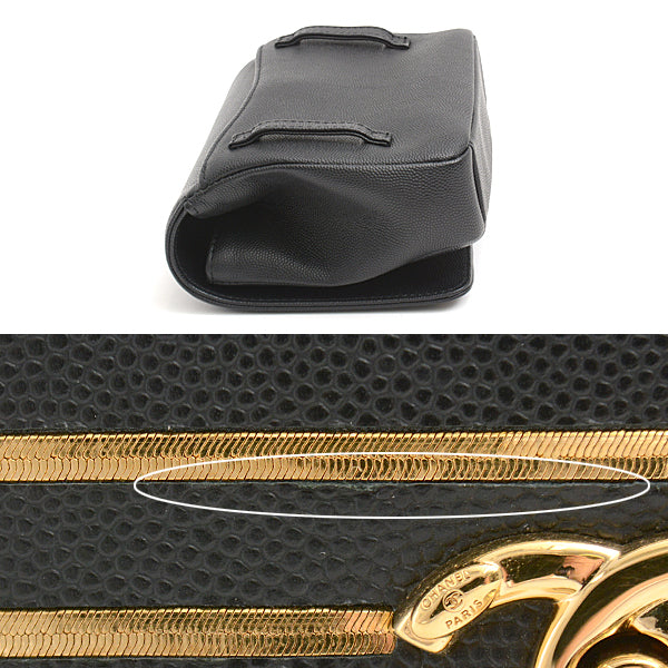 Top Quality Chanel Caviar Skin Waist Bag Black