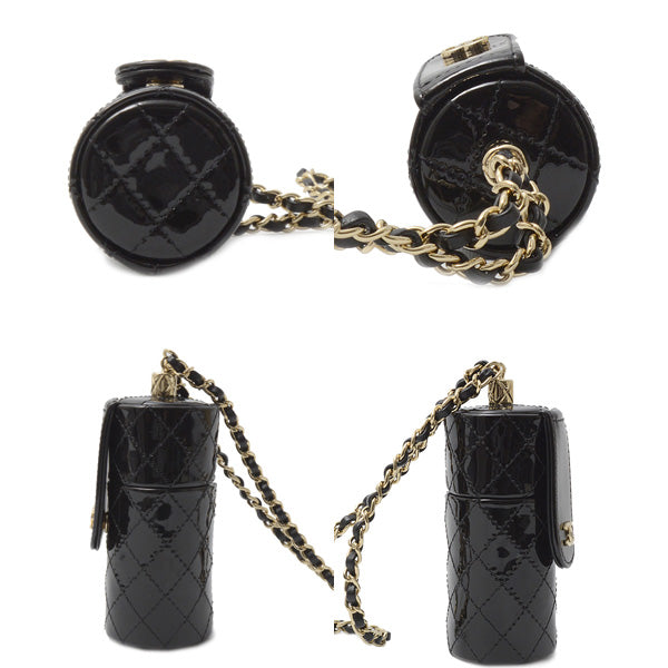 Top Quality Chanel Patent Leather Chain Shoulder Lip Case