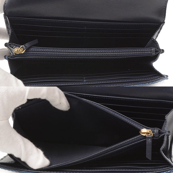 Top Quality Chanel Nylon Canvas Calfskin Doville Flap Wallet
