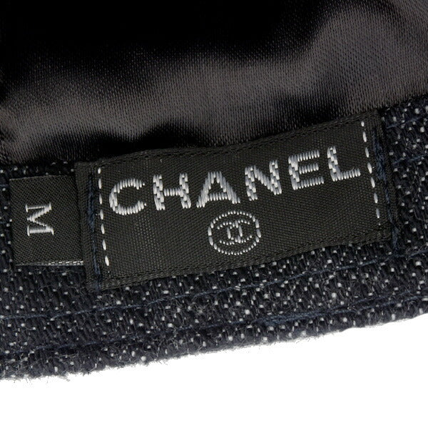 Top Quality Chanel Denim Cap Cotton Navy Unisex