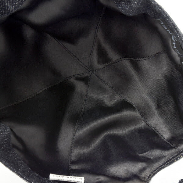 Top Quality Chanel Denim Cap Cotton Navy Unisex