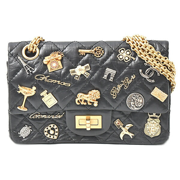 Top Quality Chanel Leather Icon Charm Chain Shoulder Bag