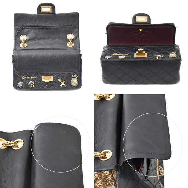 Top Quality Chanel Leather Icon Charm Chain Shoulder Bag