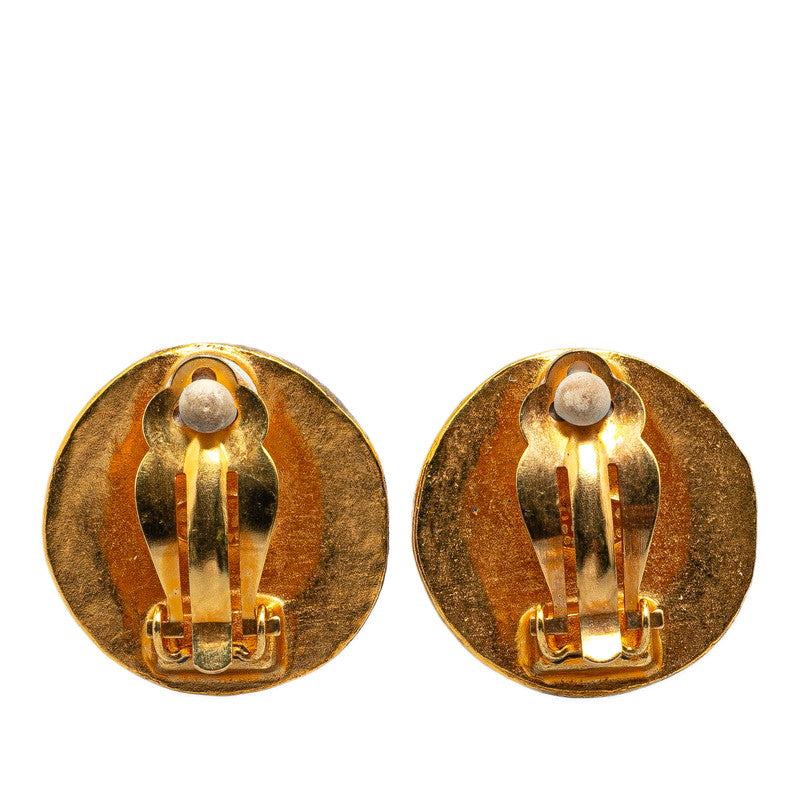 Top Quality Chanel Vintage Coco Mark Earrings Gold Plated