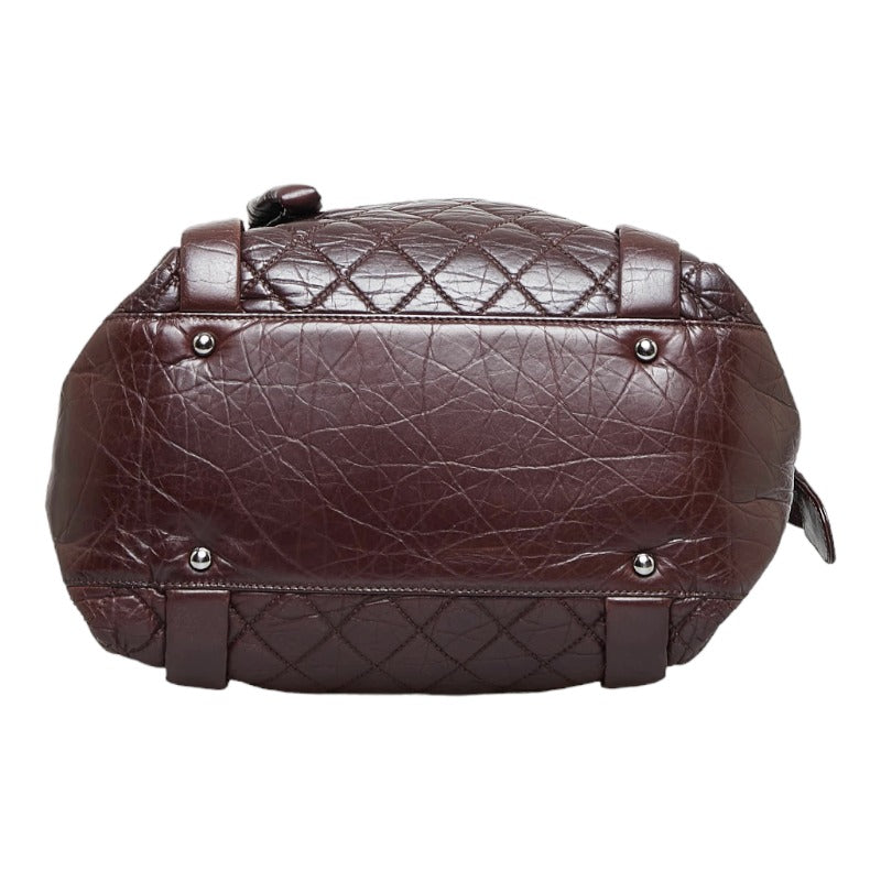 Top Quality Chanel Cocomark Line Chain Shoulder Bag s Bag Brown Silver Leather Ladies CHANEL