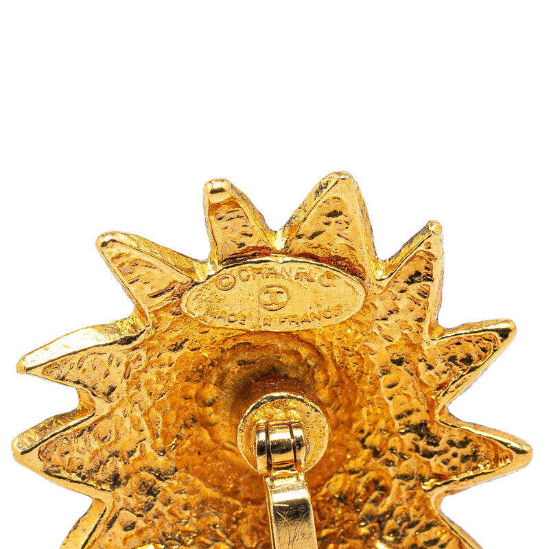 Top Quality Chanel Lion Sun Chain Motif Cufflinks Gold
