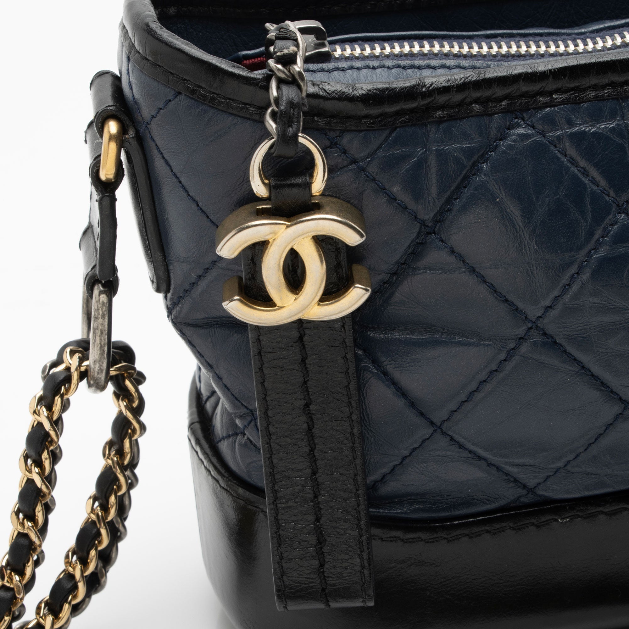 Top Quality Chanel Aged Calfskin Gabrielle Small Hobo (SHF-HRtG2w)