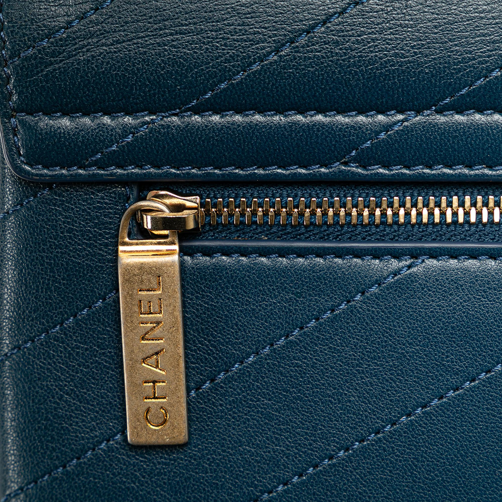 Top Quality Chanel CC Chevron Calfskin Envelope Clutch (SHG-Nah7n1)